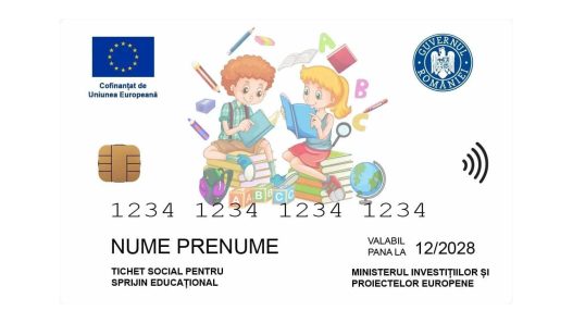Card tichete educationale 500 lei rechizite scolare 2026