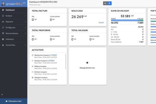 Contact Smartbill - Asistenta
