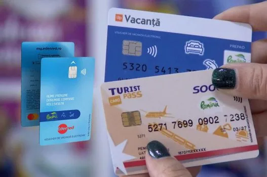 Plata cu cardul de vacanță la restaurant