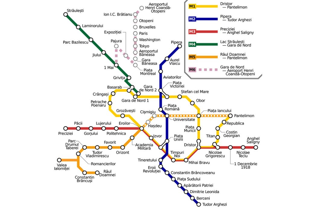 Harta Metrorex București