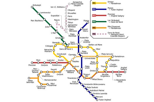 Harta Metrorex București