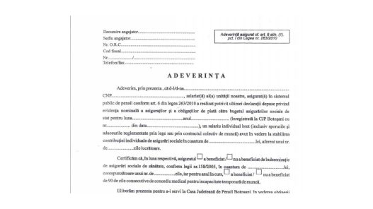 Ce este adeverința de asigurat și de unde se obține in 2025