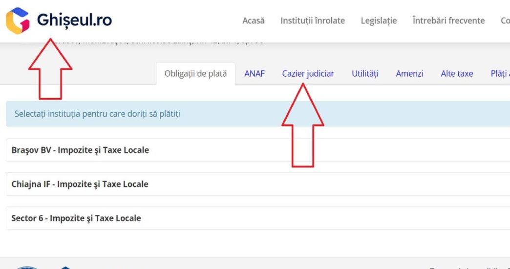 Cazier judiciar online