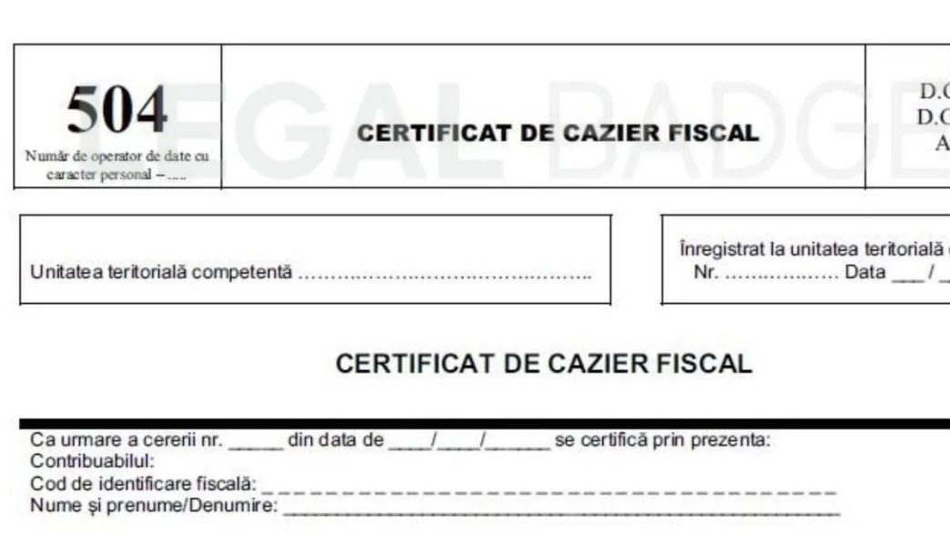 Cum obții cazier fiscal pentru înființare PFA sau SRL