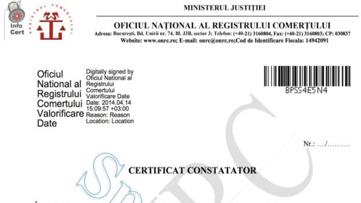 Cum soliciți un certificat constatator
