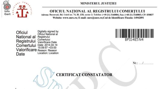 Cum soliciți un certificat constatator