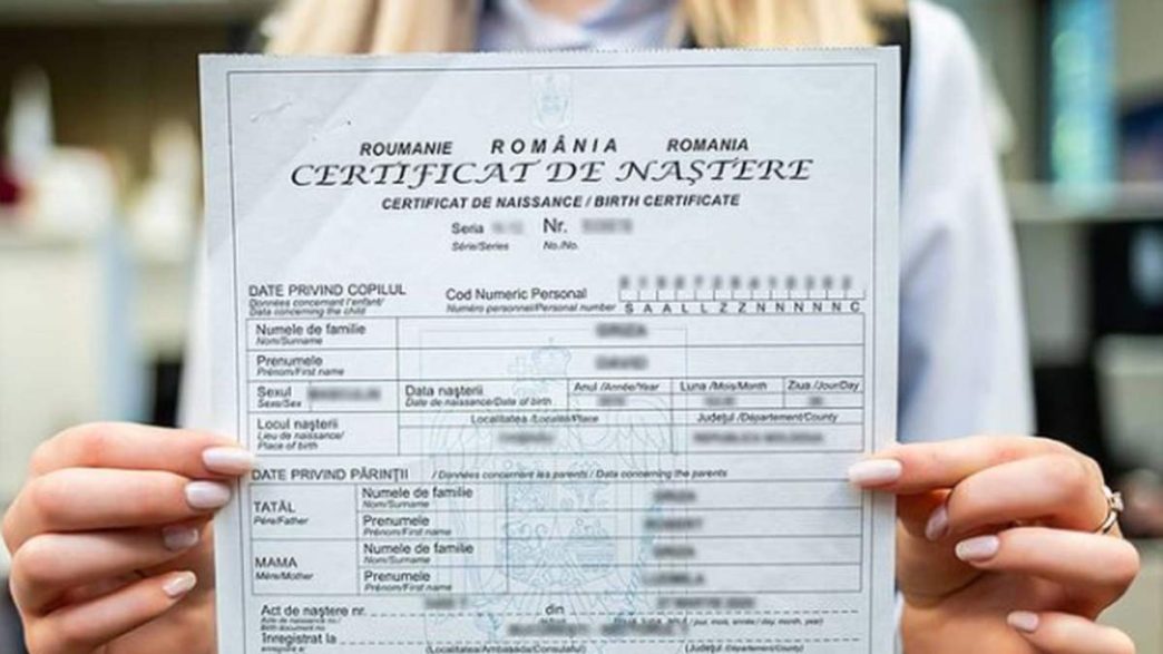 Certificat de nastere - Acte si taxe